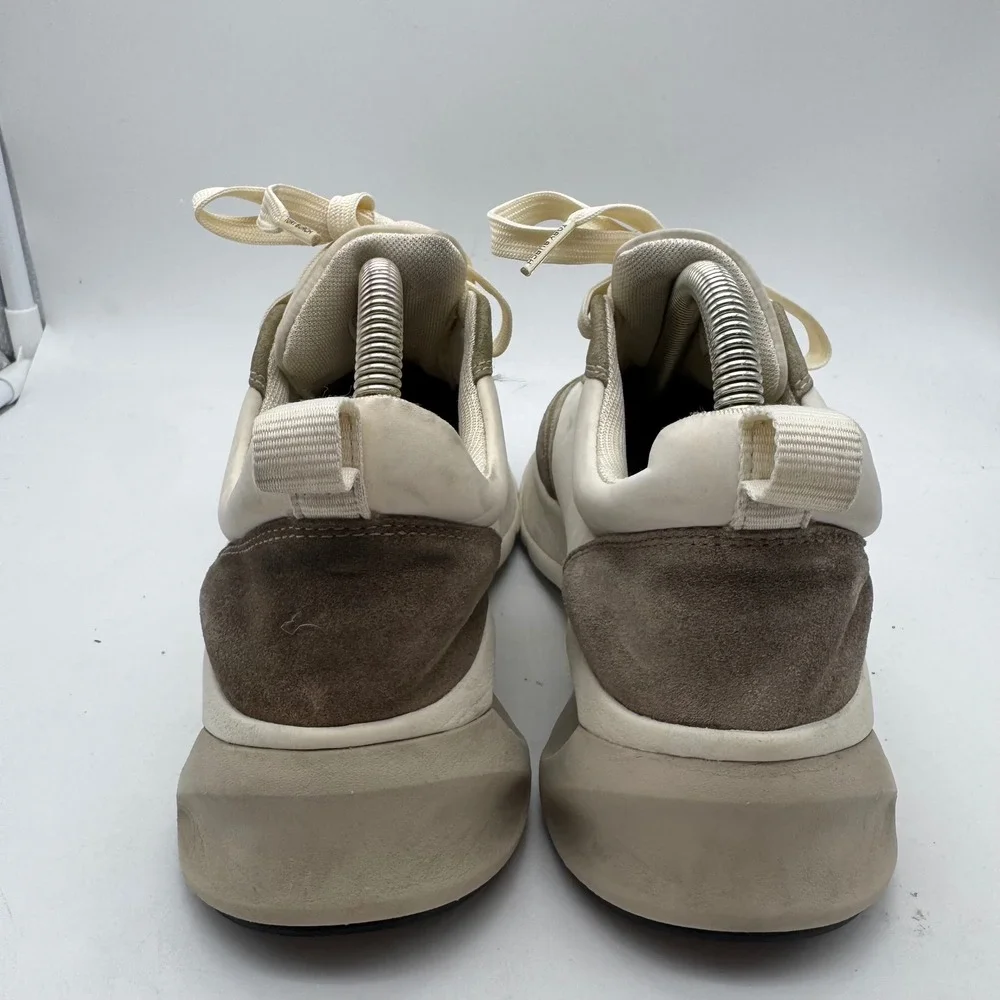 Tory Burch Good Luck Trainer Women's 6.5 M Beige‎ Suede Leather Chunky Sole